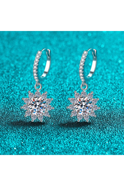 Choice QLX-NN529-S Luxury 925 Sterling Silver Earrings for Women Wedding Jewe...