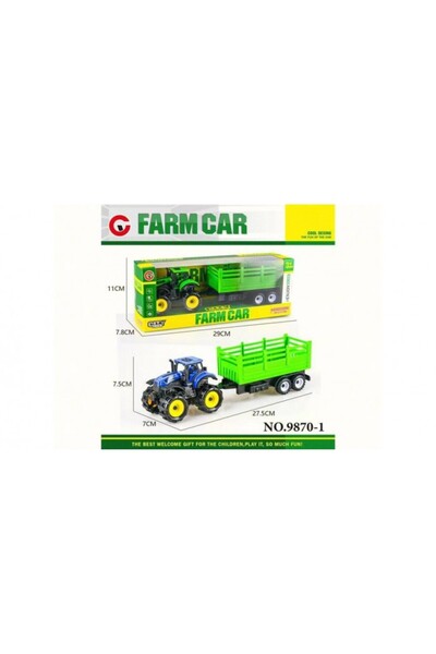 PlayFun Tractor Ferma - Jucarie pentru Copii, Design Realist, Garantata