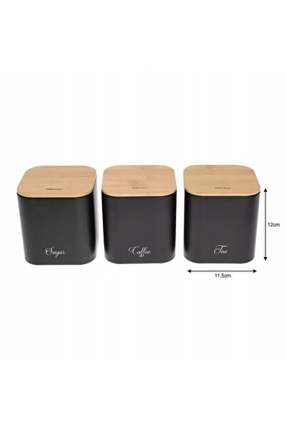 Kinghoff CHLEBAK CU SET DE RECIPiente PENTRU CAFEA, CEAI, ZAHAR
