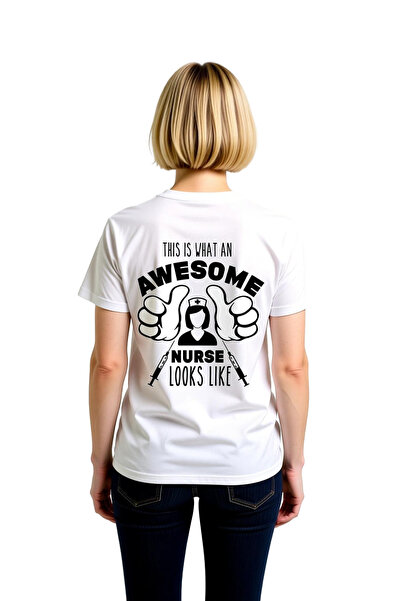 PayBuy Women's Nurse Themed Printed T-Shirt Thumb Image Digital Printing Rela...