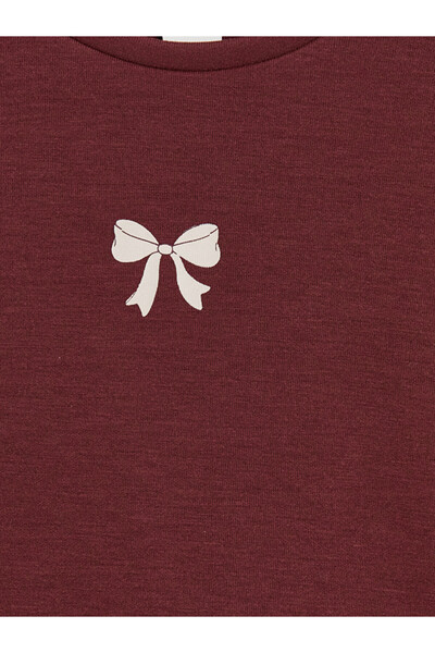 LC Waikiki Crew neck printed girl's sweatshirt