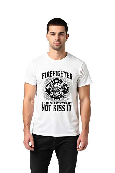 PayBuy Firefighter Duty Message Retro Design Printed Men's T-Shirt