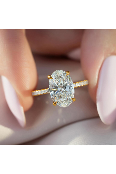 Choice11 5 Gold 2 carats 925 Sterling Silve Zirconia 1-4.5CT Gorgeous Shiny O...