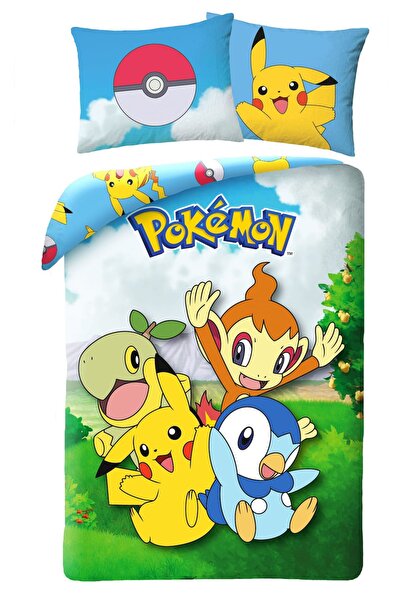 Halantex Lenjerie de pat din bumbac 140x200 Pokemon Pikachu