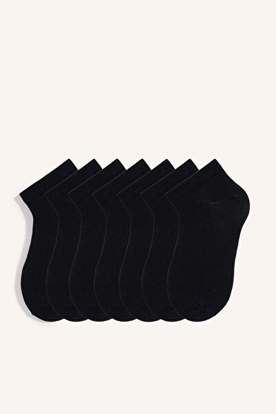 DeFacto Men's 7-Pack Cotton Booties Socks I2943Axns