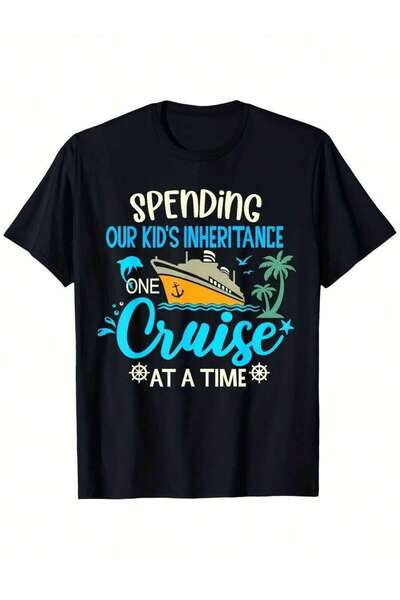 26LIK A, A Legacy Future – Fun-Shirt. قميص مريح وعصري برقبة مستديرة وأكمام قص...
