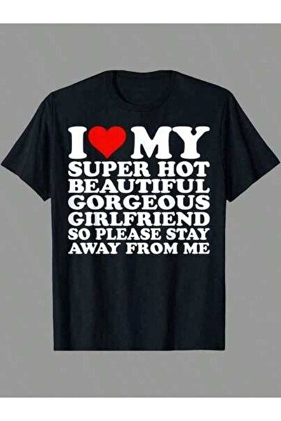 NOURAM تي شيرت I Love My Super Hot Beautiful Gorgeous Girlfriend هدايا عيد ال...