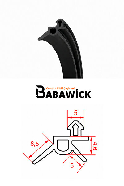 BABAWİCK Silikon Fitil Siyah Renk Conta Dayanıklı Tamir Fitili 100 Metre