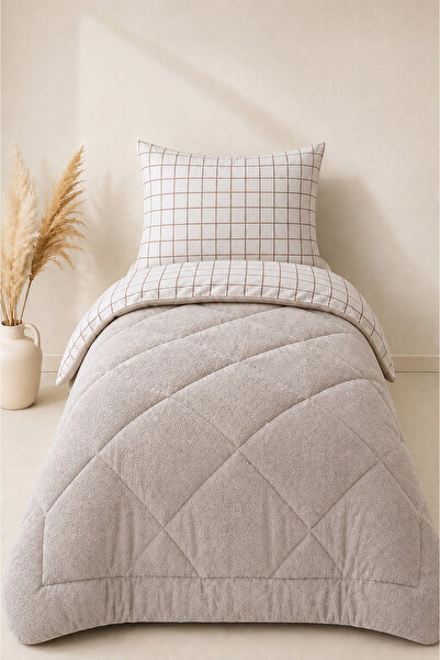 İlay home concept Single Person 4 Piece Wellsoft Fleece Fluffy Sleeping Set /...