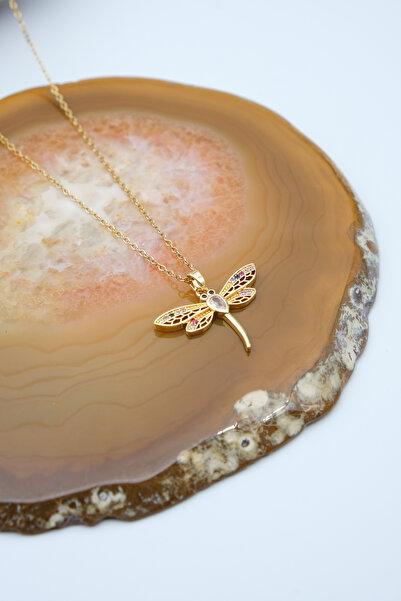 Serenite Collection Papillon Gold Color Zircon Necklace