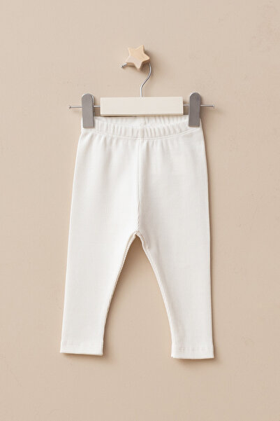 LOGO AKSESUAR Baby Kids 100% Cotton Camisole Ribbed Leggings Pants