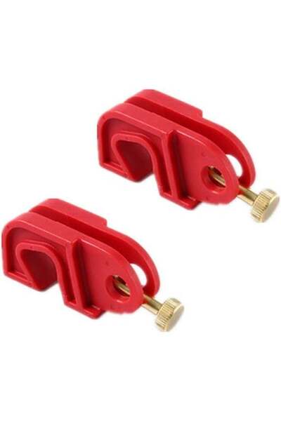 HXD Zoomlion Pack of 2 Circuit Breaker Lockout Devices – Red, 9mm Shackle Hol...