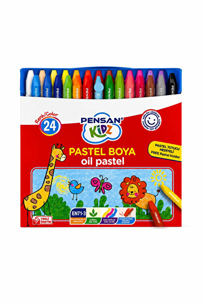 Pensan 24 Color Crayon Set with Bag |   Painting Paints with Carrying Bag 24-...