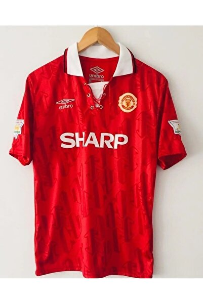 BREATHLESS Mancheste.r/United 1992/93 Sezonu Kırmızı İsimsiz Retro Forma