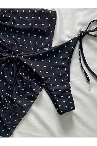 nuriçgiyim Dot yaz bikini pareo set