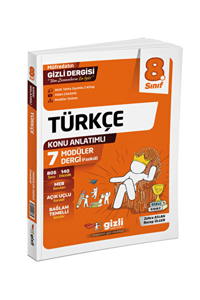 Gizli Yayınları 8. Sınıf Türkçe Müfredatın Gizli Dergisi