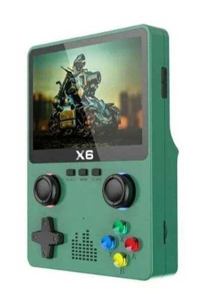 Generic X6 Video Game Console 3.5-inch 10000+ Games 2 Player Game console 640...
