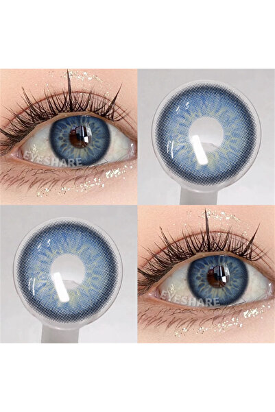 Satfinder BOHEMIA BLUE DOGAL DAMARLI MAVİ BATMA YANMA YAPMAZ YUMUŞAK GÖZ LENS...