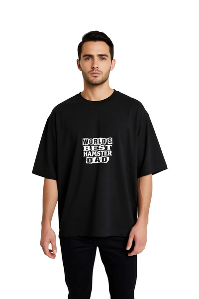 PayBuy The World's Best Hamster Dad Printed Men's Oversize T-Shirt