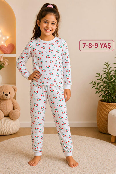 Ravencia Girl's Patterned Cotton 2-Piece Top and Bottom Set
