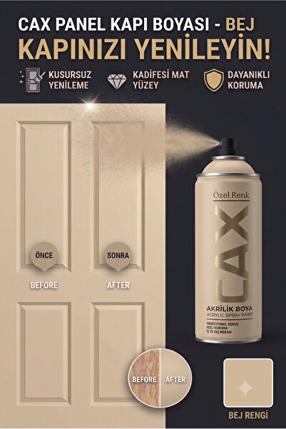 caxcolors CAX Panel Kapı Boyası - Akrilik Boya Ahşap Ve MDF Kapı Yenileme Boyası