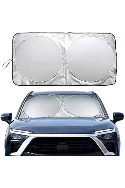 Showay NALANDA Car Windshield Sun Shade with Storage Pouch (Large (160 x 88.5...