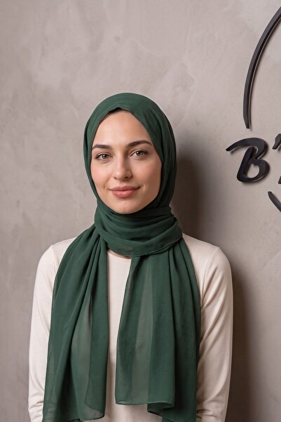 Kabe Yeşili Şifon Şal