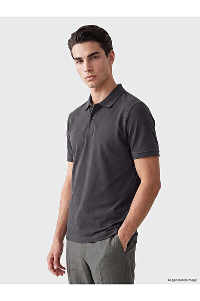 LC Waikiki Men's T-Shirt with a Roba Collar from Uzg Store for Style Enthusiasts