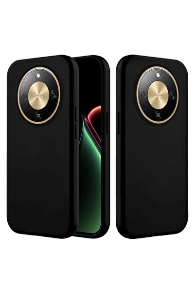 Zebana Honor Magic 8 Lite Compatible Case Velvet Erasable Launch Case Black