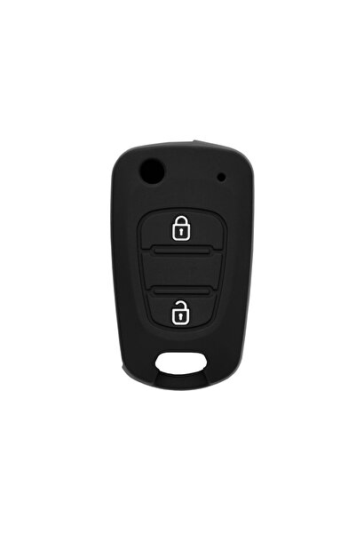 Techsuit Θήκη Κλειδιού Αυτοκινήτου (2003.04) Hyundai Elantra/Kia Picanto Μαύρο