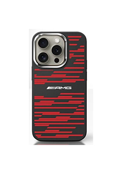 MERCEDES AMG AMHMP16S24SSRRK iPhone 16 6.1 " μαύρη σκληρή θήκη Σιλικόνης με σ...
