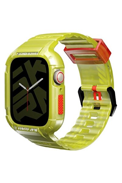 Skinarma Λουράκι και Κάλυμμα Saido 2 σε 1 για Apple Watch 45/44mm κίτρινο νέον