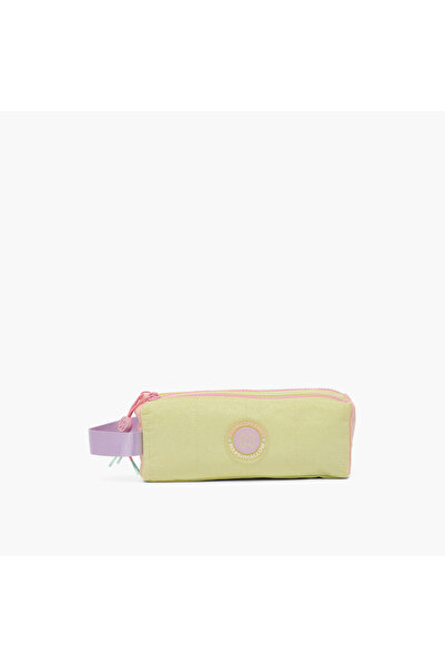 Marshmallow Applique Detail Pencil Pouch with 2 Compartments