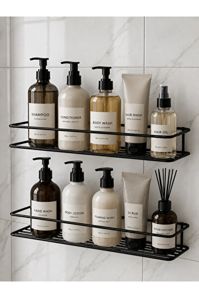 maslo Adhesive Hanger Bathroom Organizer No Drilling Strong Adhesive 5mm Qual...