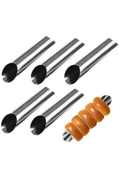 STARSTAR Canori Roll Baking Set (5 pieces), stainless steel, silver.