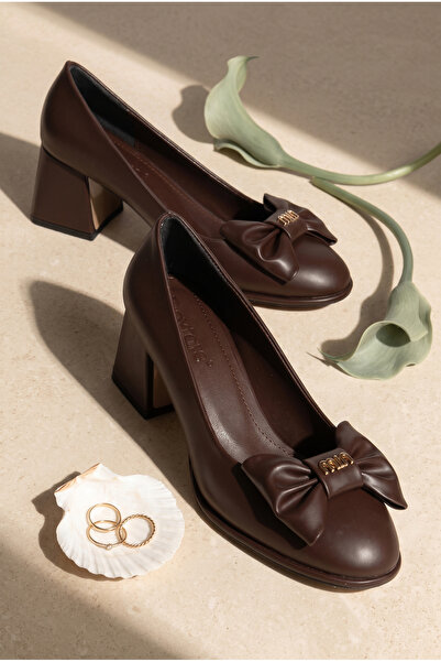 Daxtors D5165 Women's Classic Heeled Bow Shoes