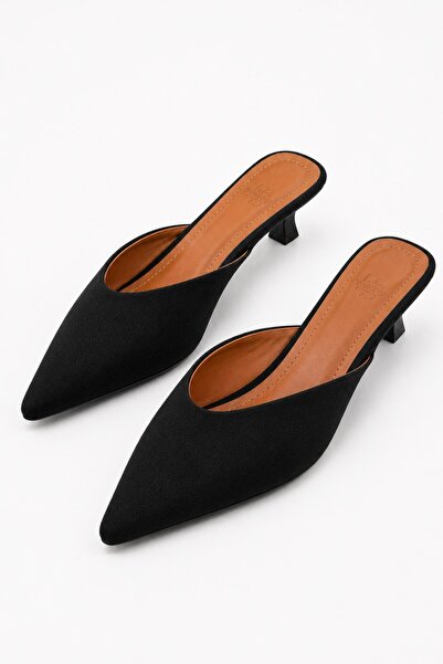 İX Ozy Women's Pointed Toe Low Heel Slippers 4cm