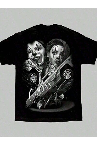 KYMC07 [Homies Art] Homies Art T Shirt, Straight Clowning Payasa Lowrider Cho...
