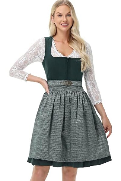 Dotail TrendiMax Traditional Bavarian Dress, Dirndl, midi, size M, bust 96 cm...