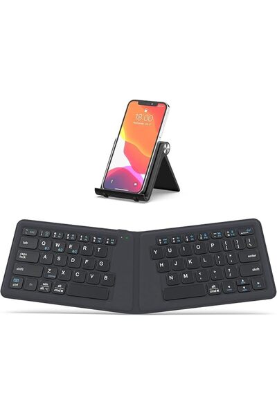 ELECDON Portable Keyboard, BK06 Foldable Bluetooth Keyboard, Multi-Device Wir...