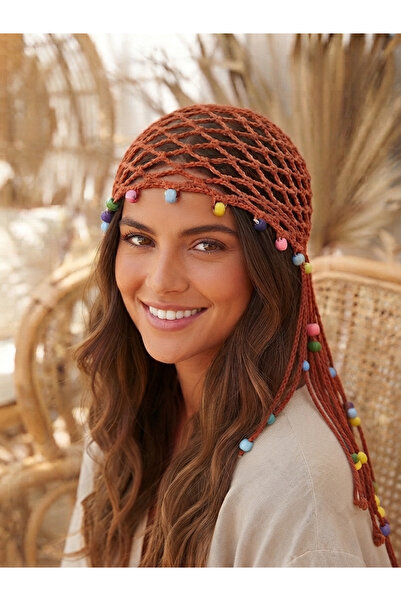 destini File Boncuklu Beret Summer Beret