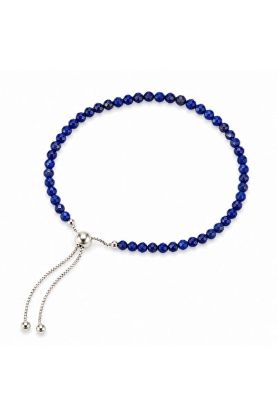 craftmystic Bratara Argint 925 cu Lapis Lazuli Fatetat 3 mm - Intelepciune si...