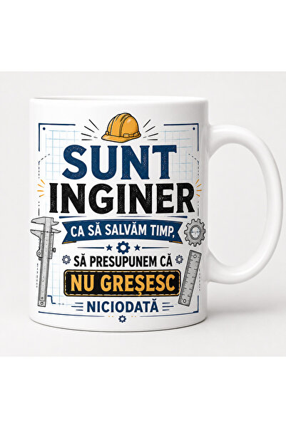 Generic Brand Cana cadou pentru Inginer, Sunt Inginer – Ca sa salvam timp, sa...