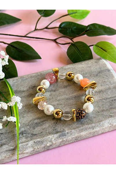 FLAWSOME JEWELRY STORE Elastic Stone Summer Bracelet Colorful Stone Bracelet