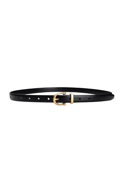 delis Curea dama C-210, piele naturala, Neagra (Marime : 85 cm)