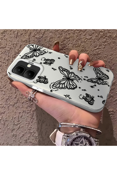 CHICASELUX حافظة Infinix Smart 10 المتوافقة مع طراز Night Style Butterfly الأ...