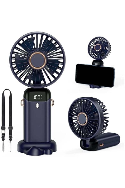 OEM Ventilator Portabil 3 in 1 cu Aromaterapie, 5 Viteze, Ecran LCD, USB-C, A...