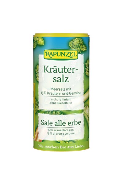 Rapunzel Sare neiodată cu 15% plante și legume organice, 125g