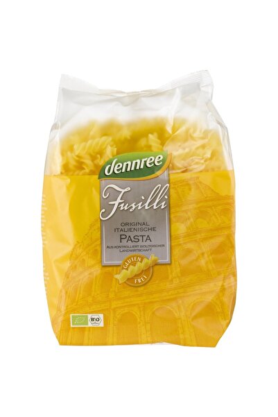 Dennree SpeltaFusilli din porumb si orez fara gluten,