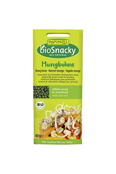 BioSnacky Rapunzel Био семена от мунг боб за покълване, 40г